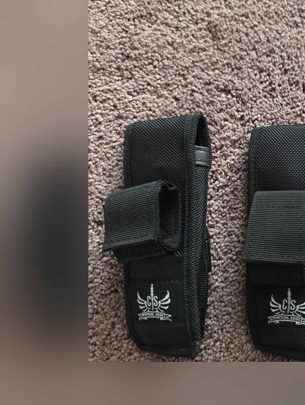 Tactical Black Nylon Key & Card Holder Pouch